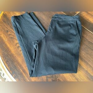 American Giant Ponte Knit Pants Women’s Size 8 Black Zip Up Skinny Leg Promodal